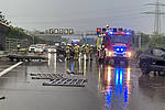 Starkregen verursacht Verkehrsunfall auf der A7